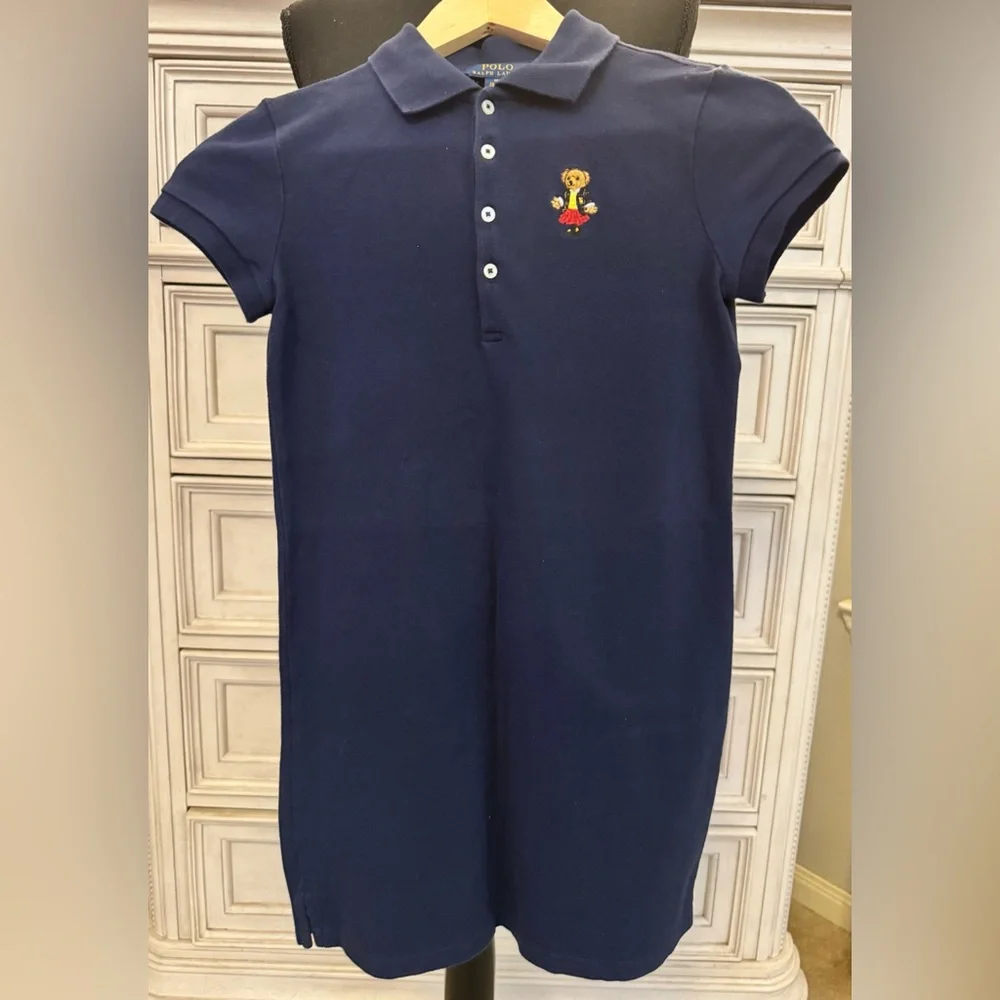 Polo by Ralph Lauren Blue Label Polo Bear Mesh Dress Size Medium - Picture 6 of 6